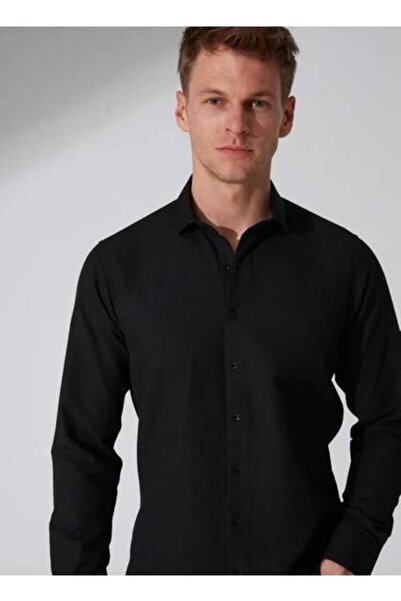 SÜVARİ Dobby Slim Long Sleeve Men's Shirt Gm2024700573