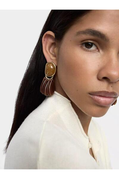 Alice İsstanbul Marka Akrilik Sallantılı Küpe