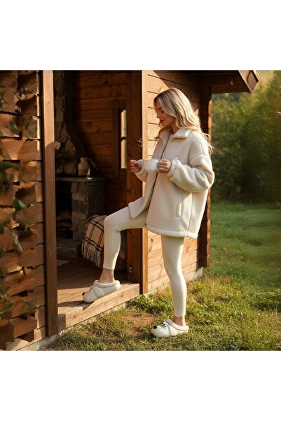 OEM Cute and warm slippers for women, waterproof, dog shape, 7158