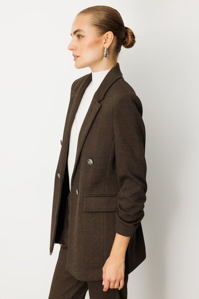 Ekol Cuffed Sleeves Jacket with Cover Pockets