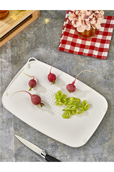 Dodoes Holdy Çift Yüzeyli Kesim Panosu ve Kesme Tahtası – Kaymaz, Hijyenik, BPA’sız, Sıvı Bariyerli (PP5)