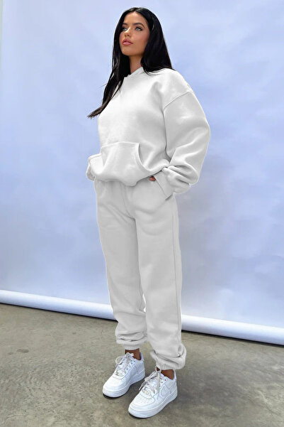 YAKAMEL Γυναικείο Σετ Φόρμας με Κουκούλα Νέας Σεζόν Βασικού Μοντέλου