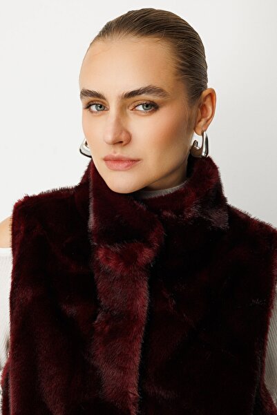 Ekol Torba Cepli Plush Vest