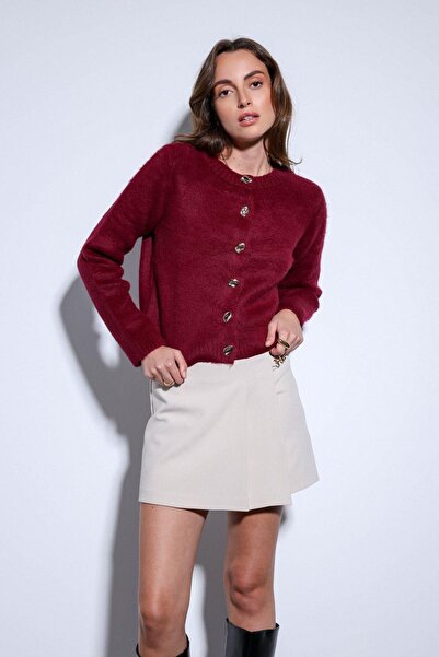 Antioch Stone Pleated Chain Detailed Shorts Skirt