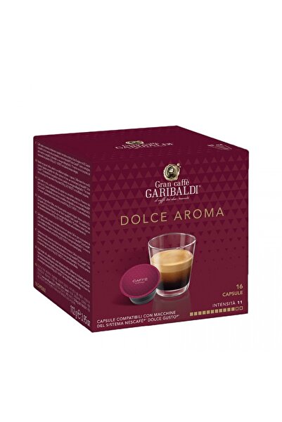 Garibaldi Set 16 capsule cafea Dolce Aroma compatibile cu Dolce Gusto, 112g