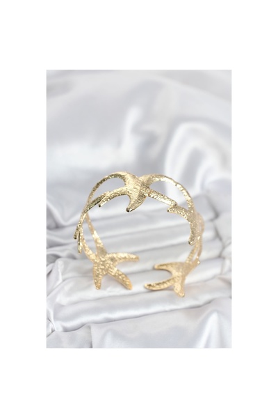 REBORN DESIGN Brass Gold Color Starfish Model Women's Bracelet - Lisinya