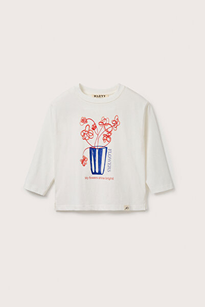 Marvy Flower Printed Long Sleeve Tshirt