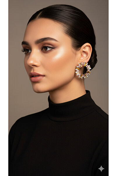 Lu Atelier أقراط كليةا المصنوعة يدويًا اللامعة – موديل حلقة ذهبية بتفاصيل من ...