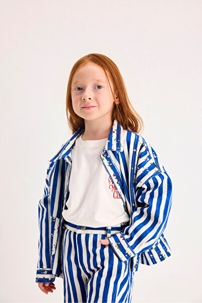 Marvy Finn Floral - Mini jachetă cu dungi