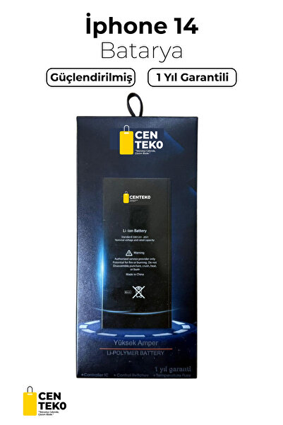centeko Apple iPhone 14 Batarya – %30 Daha Güçlü, 1 Yıl Garantili, Yüksek Per...