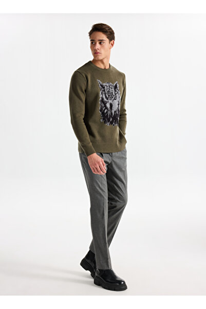 HUGO Bağlamalı Bel Slim Fit Gri Erkek Chino Pantolon 50547312_Getlin251F3