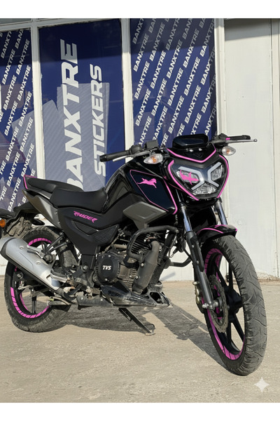 Banxtre TVS Raider için 17 Parça Renkli Detay Sticker Seti