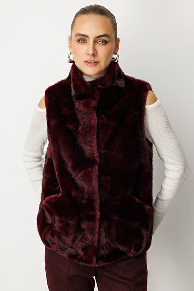 Ekol Torba Cepli Plush Vest