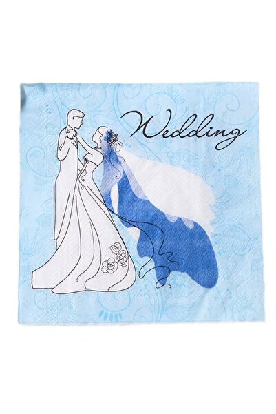 alenked Wedding Themed Special Printed 20 Pieces