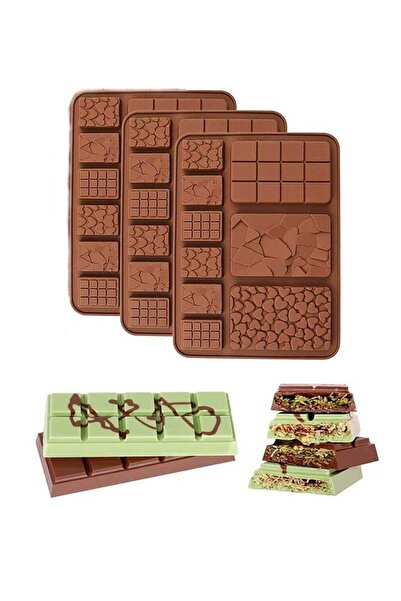 Generic 3 pack Silicone Molds, Chocolate Molds,Non-Stick Silicone Chocolate C...