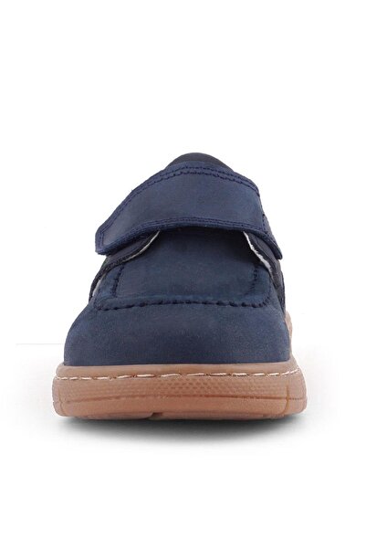 Rakerplus Genuine Leather Navy Blue Green Velcro Baby Boots