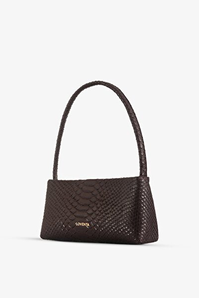 LOVENTA Snake Patterned Shoulder Bag Riccel