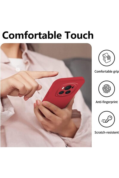 Flippy Protective Case for Honor Magic 6 Pro, Liquid Silicone, Microfiber Interior, Shockproof, Wire