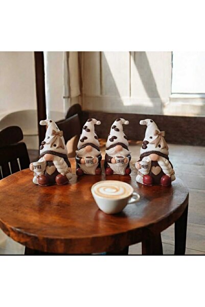 INGA JOSANU 2'li lü Kahve Çekirdeği Şapkalı Cüce Figür Seti (Coffee Temalı Gn...