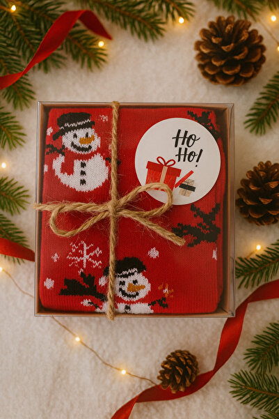 ALASEREN Коледен подарък в кутия от ацетат – цветни зимни чорапи в стилна опаковка 🎁