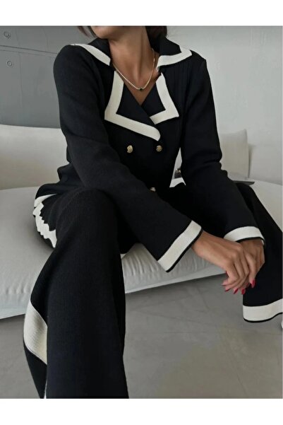 Cemre Life Button Detailed Women's Knitwear Set