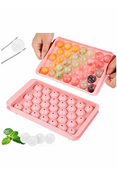 Generic SYOSI Ice Cube Trays For Freezer 2 Set Ice Ball Maker Mold Mini circle Round Ice Cube Mold with Lid