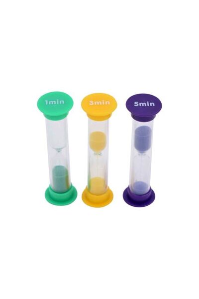 Playlearn مجموعة من 30 ساعة رملية صغيرة - حزمة الفصل (10 × 1 دقيقة، 10 × 3 دق...