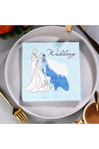 alenked Wedding Themed Special Printed 20 Pieces