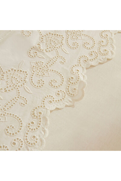 Karaca Home Avenza Brodeli Double Duvet Cover Set White