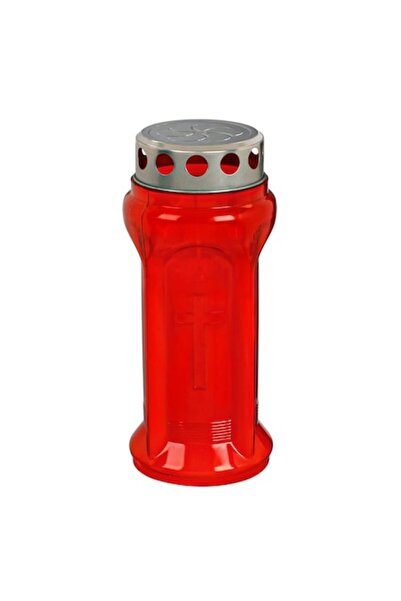 SHOPIENS Lumânare decorativă din plastic 9,5x22cm, timp de ardere 72h, capac ...