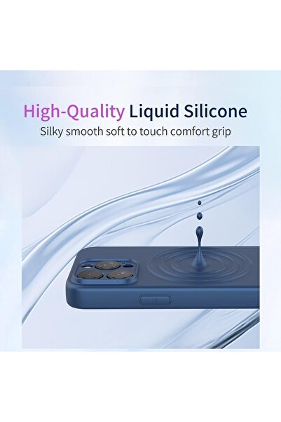 Flippy Protective Case for Oppo Reno 11 F — Liquid Silicone, Microfiber Interior, Blue