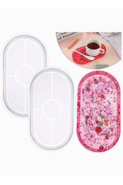 Generic Oval Resin Tray Molds for DIY Jewelry Making Epoxy Silicone Casting M...