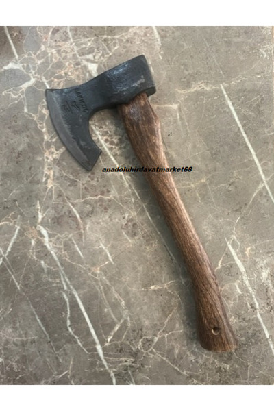 BK ÇELİK DÖVME BALTA KARBON ÇELİK BALTA KAMP BALTASI EL YAPIMI BALTA 1100GR