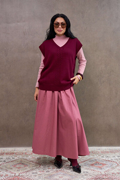 KÜÇÜĞÜM BUTİK Dusty Rose Balloon Skirt
