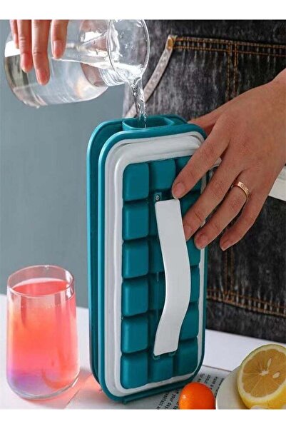 Generic JoyousSto Ice Cube Tray,Innovative Cube Tray Mold,The Sanitary Silicone Ice Cube Tray for Freezer,P