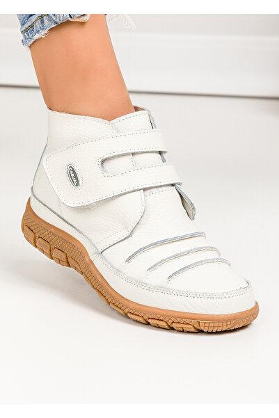 starlike Women's white genuine leather boots T-5115