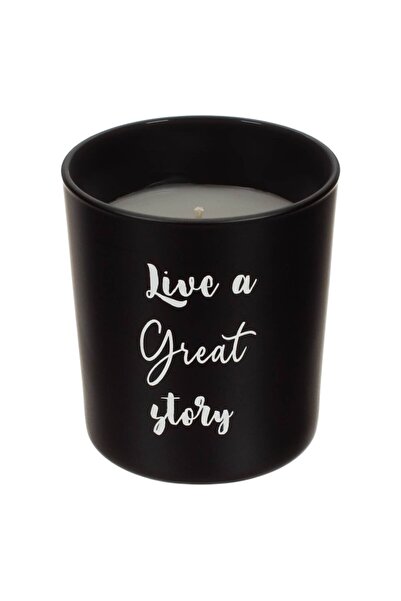 MYONNA IT & E- COMMERCE Paraffin Candle in Matte Black Glass, Motivational Message, 18-Hour Burn Time, Set of 3