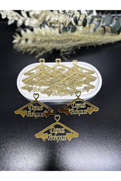 şirinbabatölyesi damat bohçası 1 mm gold pleksi askı şeklinde ( 10 adet ) ölç...