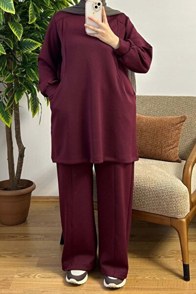 NeeŞ Moda Kanguru Cep Detaylı Pantolon Takım