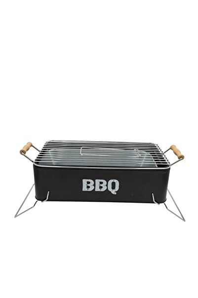 BİNDAWOOD B&D Foldable & Portable BBQ Grill 42.5x23.8x12.5cm, Black