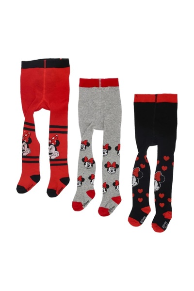 Cerda Set 3 dresuri bebelusi Minnie Mouse – licenta Disney, bumbac elastic, multicolor, confortabili