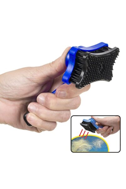 SHOPIENS Βούρτσα με Ζώα, Μηχανισμός Κόμπων, 13cm, Πλαστική, Μαύρο-Μπλε, MYONN...