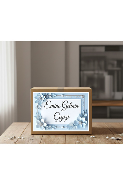 bertekdijital İsimli Çeyiz Etiketi - Kendinden Yapışkanlı - A4 Ebat (29 X 21 ...