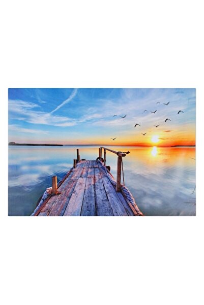 SHOPIENS Pictură pe pânză, Dig la apus, 70x50x1.5 cm