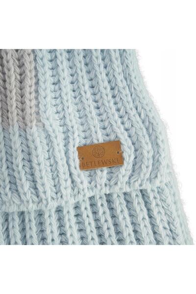 Betlewski BDZSZ-P3 BLUE-PINK Children's scarf WINTER