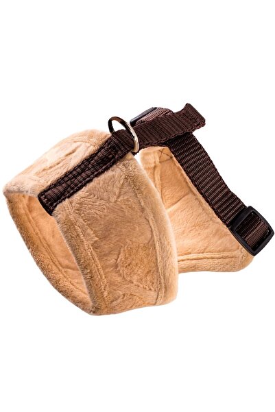 SHOPIENS Dog Harness, Small, Beige-Brown, MYONNA