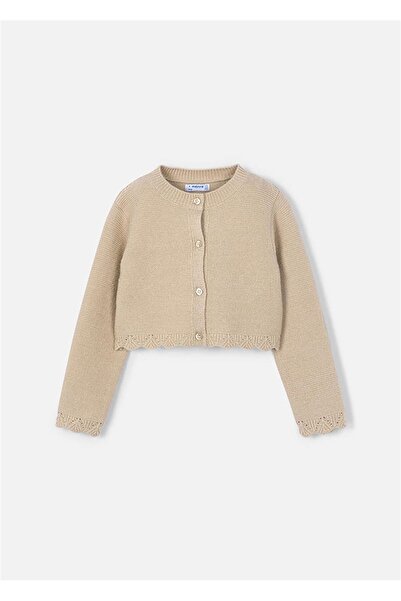 MAYORAL Cardigan pentru fetiță din material subțire Bej 4312