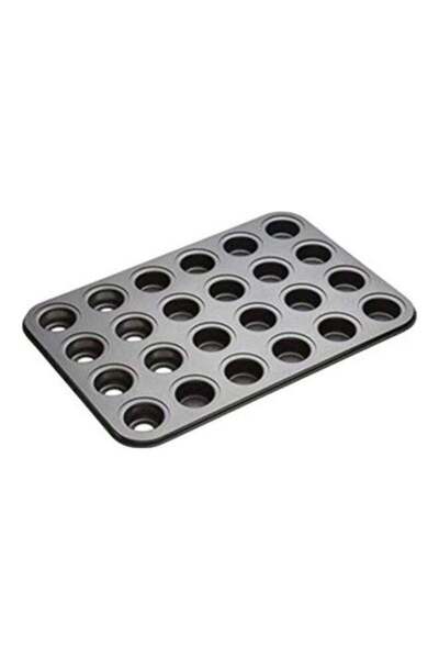 Generic قالب كيك صغير أسود اللون سعة 24 كوبًا، مقاس 39 × 26 سم