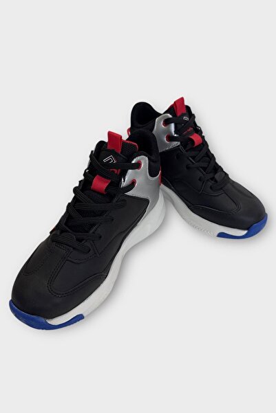 Liger Children's High-Top Basketball Style Sneakers Black