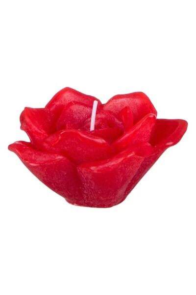 MYONNA IT & E- COMMERCE Decorative Candle 3D Rose, Paraffin, Red, Ø10cm x 6cm